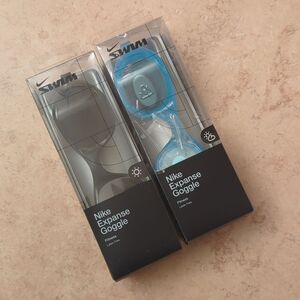 Nike Expanse Goggle Mask Black Blue Tinted Clear Lot of 2
